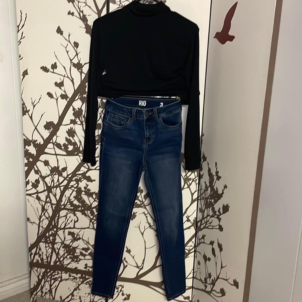RIO SWS DENIM CO. Size 3 Mid-Rise Skinny Push Up Jeans NWOT $35